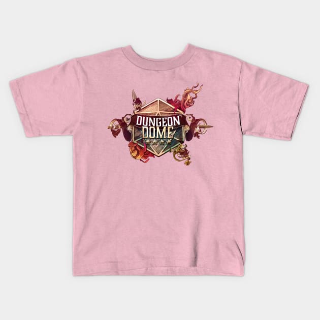 Dungeon Dome Kirkby Logo Kids T-Shirt by One Shot Podcast